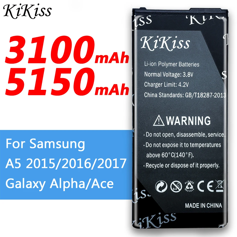 KiKiss Батарея для samsung GALAXY A5 SM A510 A500 A510M A510F/Ace s5660 S5830 s5670 s6102 5830i/Альфа G850F G850