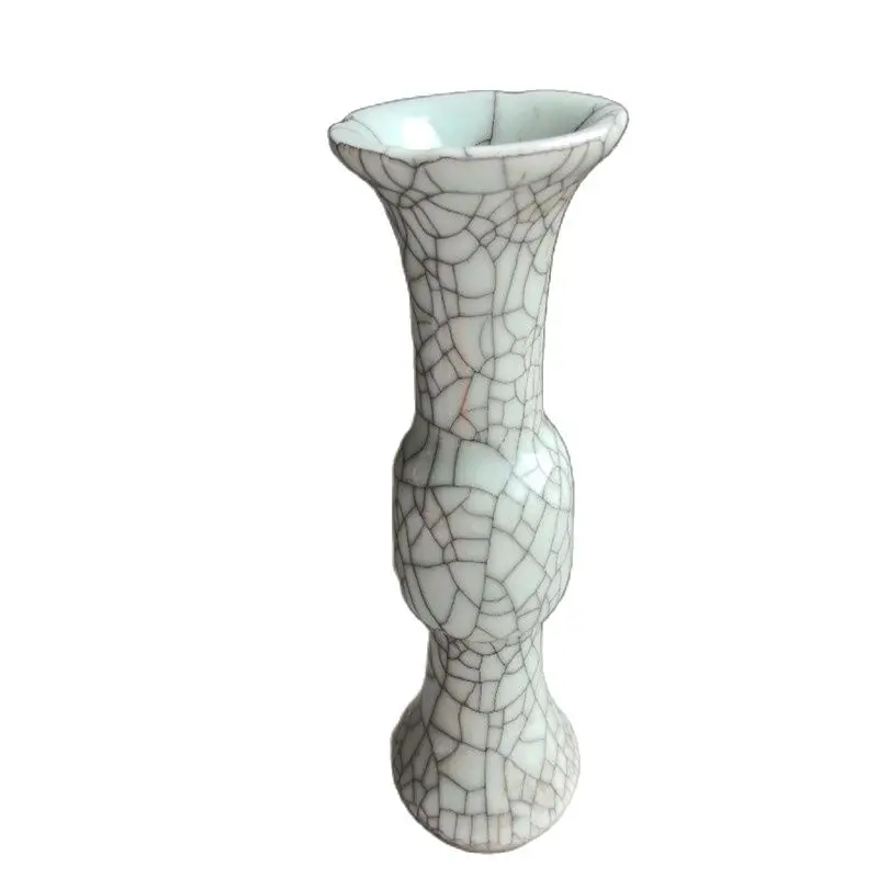 Китайская старая фарфоровая треснувшая глазурованная ваза | Дом и сад