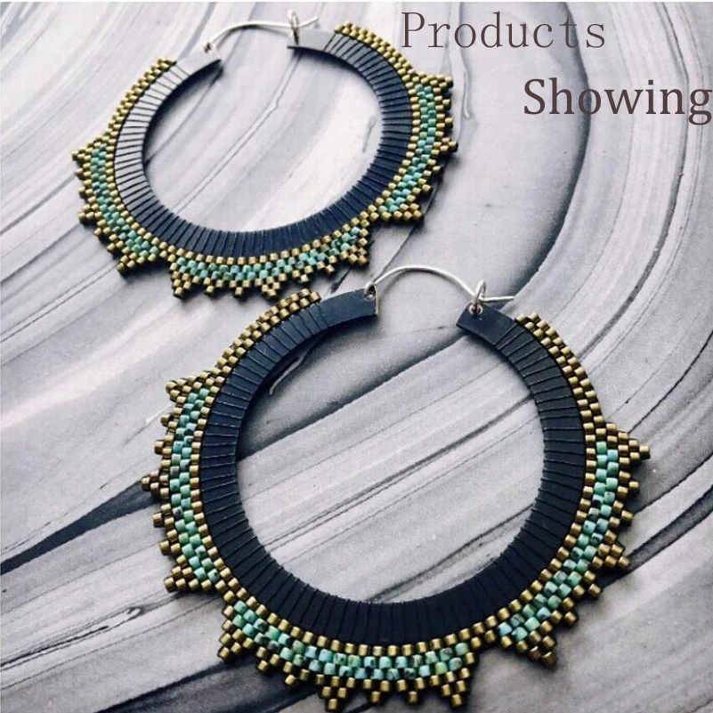 Taidian Медь с подкладкой украшением в виде кристаллов бусины Miyuki Delica для работы