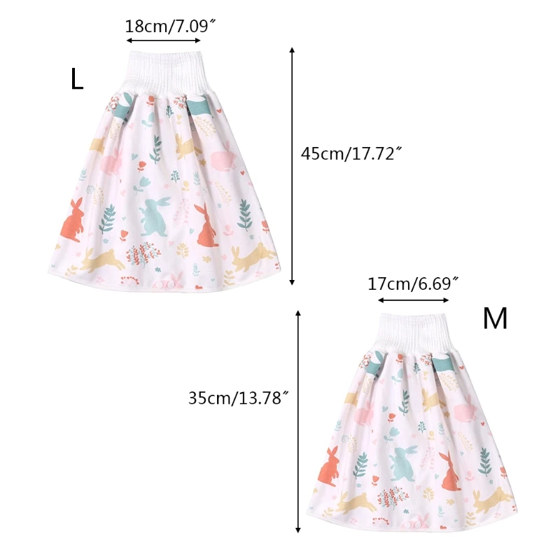 

Baby Children Diaper Skirt Shorts 2 in 1 Anti Bed-wetting Washable Cotton Potty Training Nappy Pants Waterproof Bed Clothes