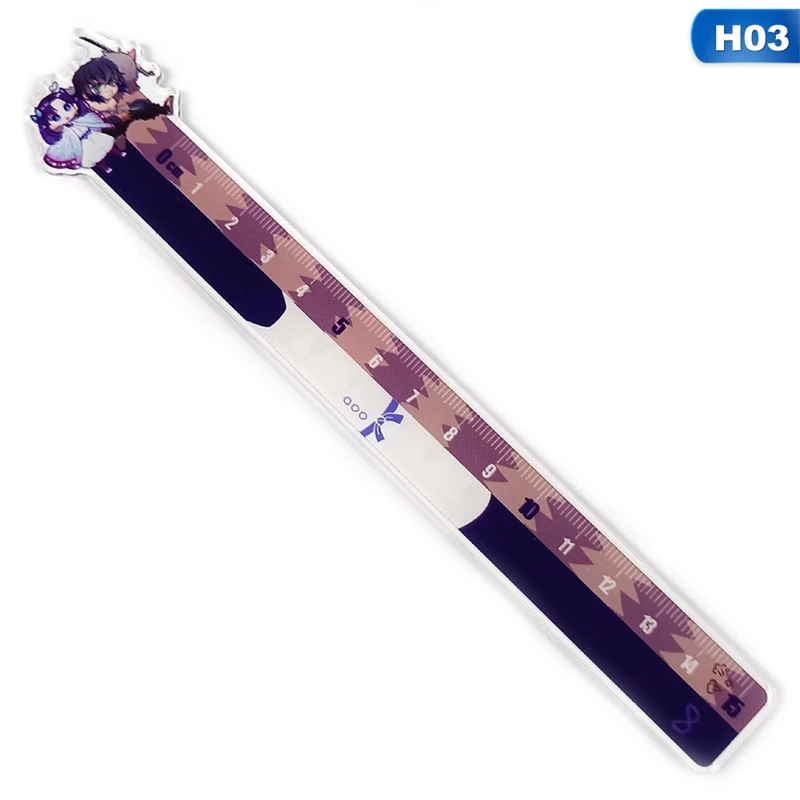 

Anime Demon Slayer: Kimetsu No Yaiba Cosplay Ruler Measuring Scale Students Cartoon Measure Ruler Gift