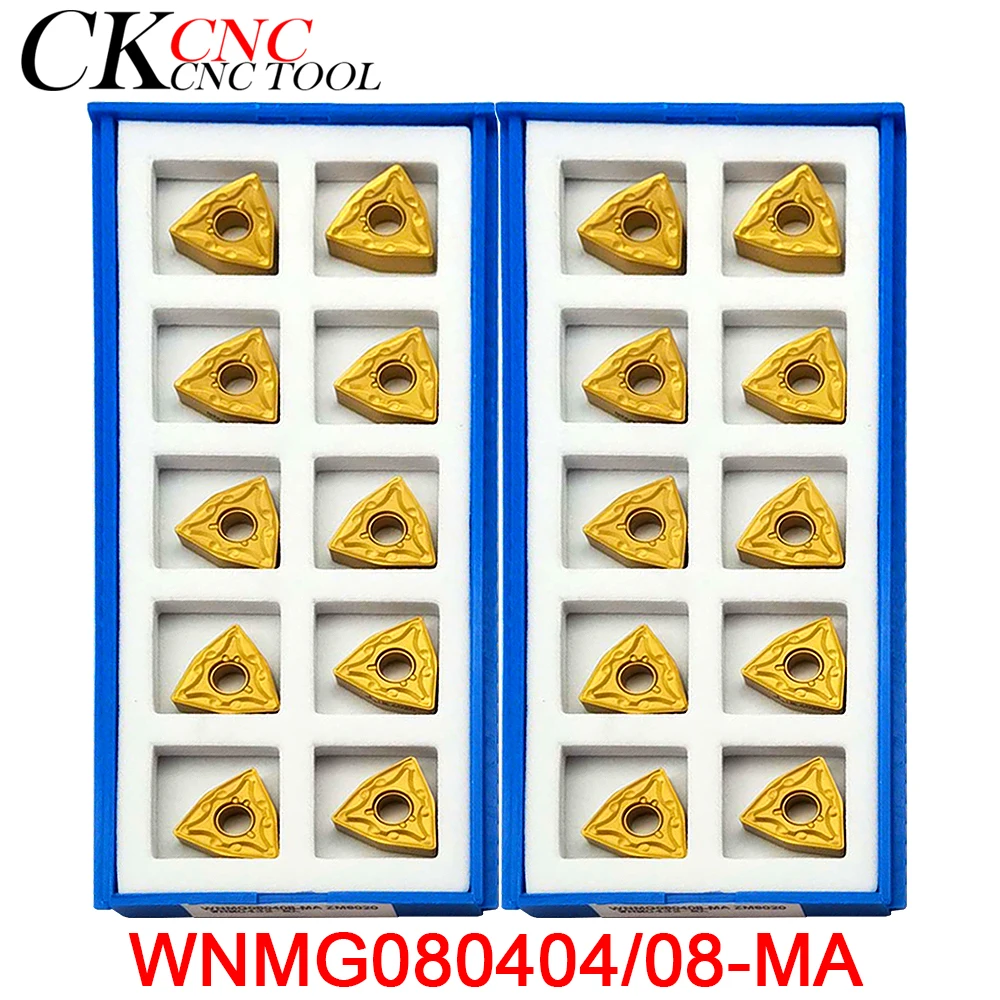 

10pc WNMG080404-MA WNMG080408-MA CNC Carbide Inserts machine cutting tools Milling cutter High quality Replaces UE6020 For steel