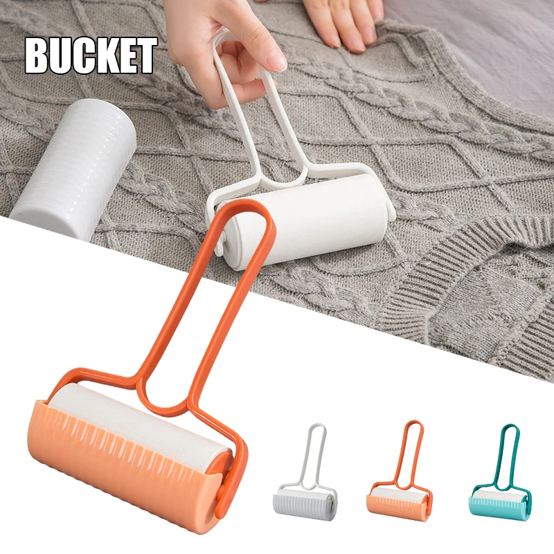 

New Sticky Hair Device with Lid Dustproof Oblique Tear Design Ergonomic Handle Pet Dog Cat Hair Remover Roller Artifacts Brushes
