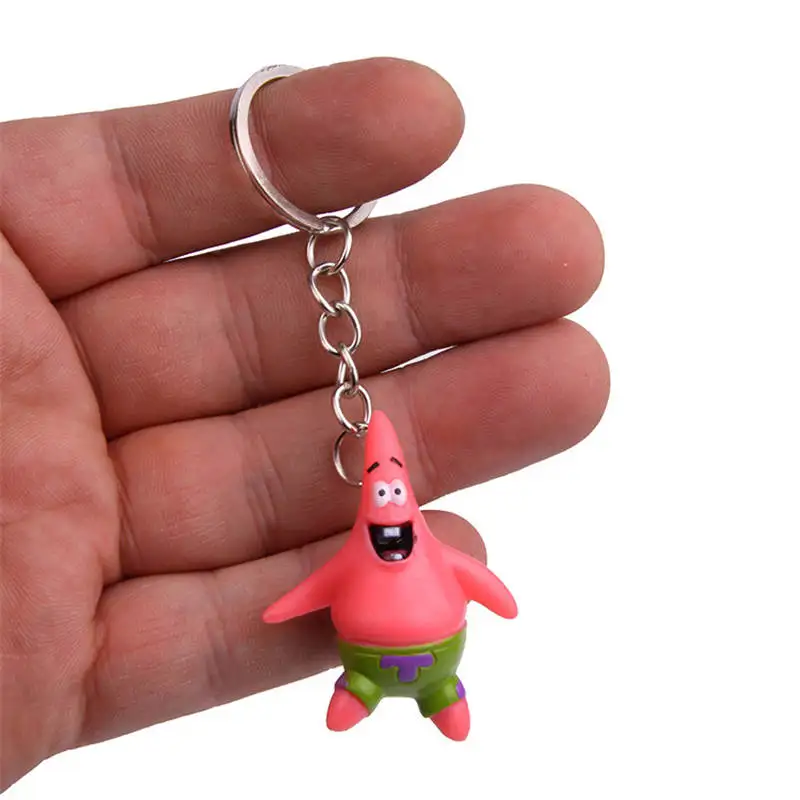 LXJERY 5 стилей мультфильм Spongebob герои брелок для женщин прекрасная цепочка для ключа сумка подвеска брелок для женщин дети девочки игрушка подарок