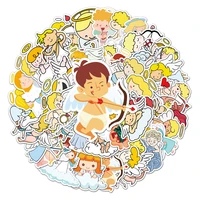 50pcs baby angel cupid stickers for notebooks stationery kscraft cute sticker aesthetic scrapbooking material scrapbook supplies
