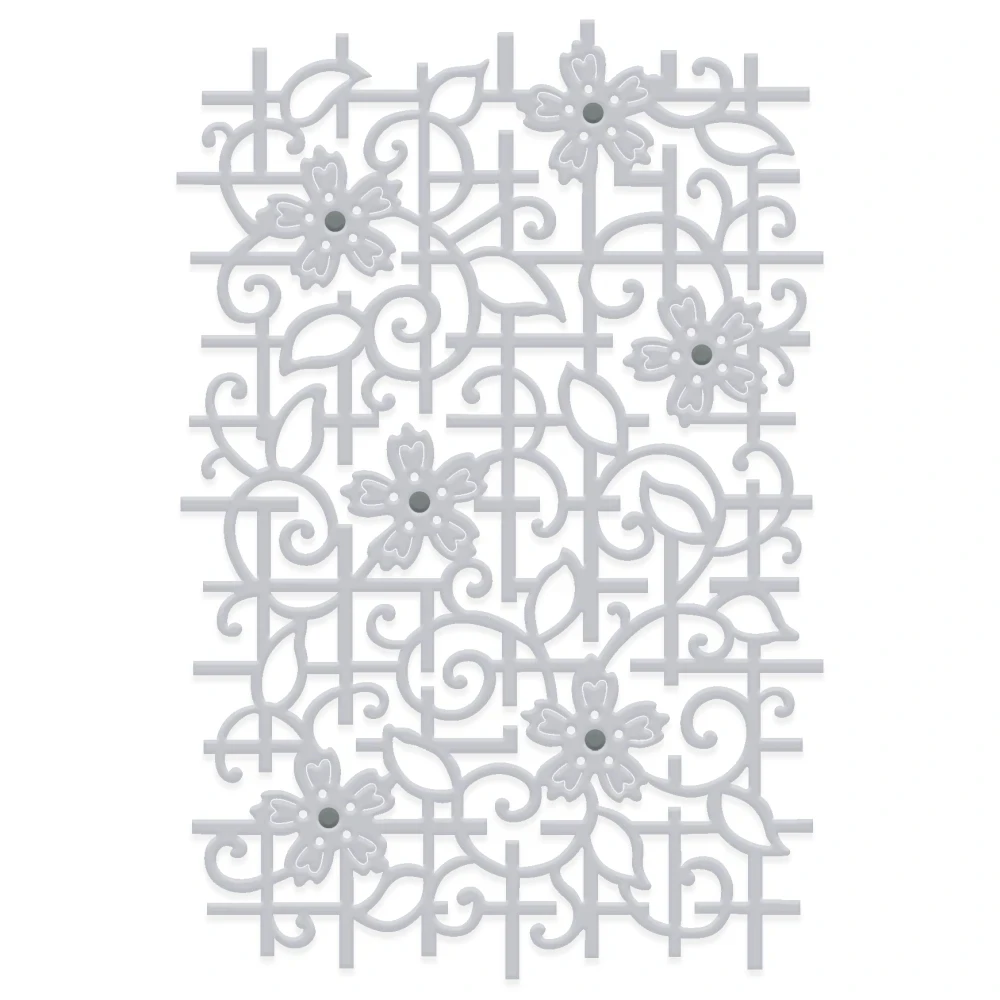 

Floral Lattice metal Cutting dies card Scrapbooking Stencil Cut Die For DIY Card Crafts Handmade