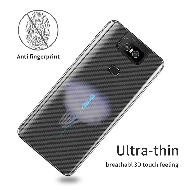 3D защитная задняя пленка из углеродного волокна для Asus Zenfone 6z 6 zs630kl Защитная