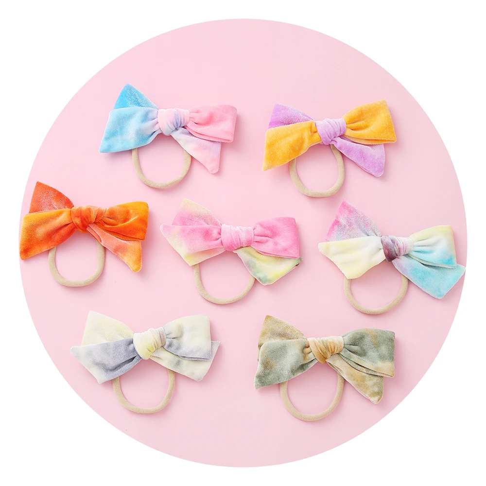 Бархатная повязка для волос детей детские эластичные резинки заколки девочек