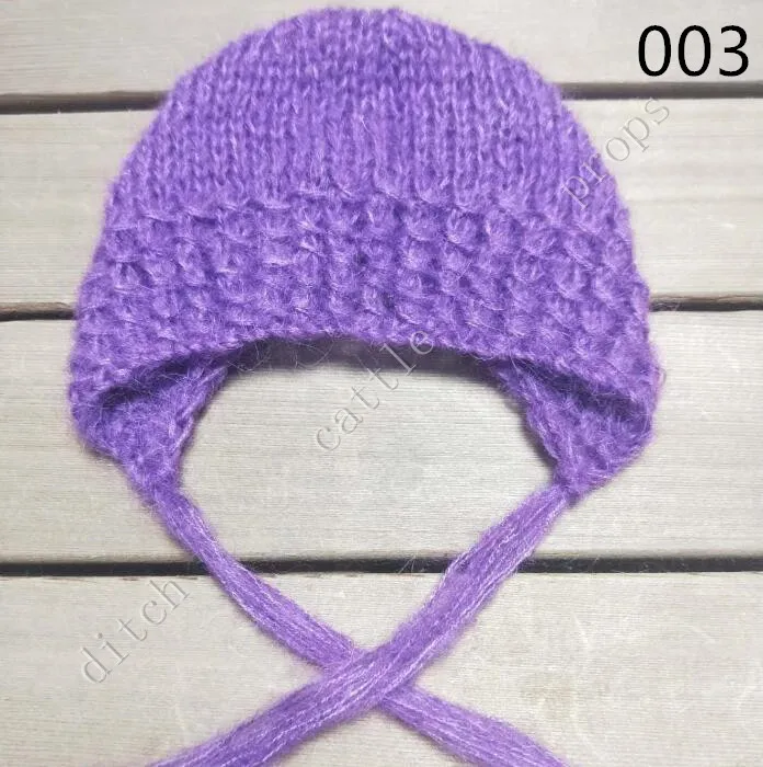 Ручная работа детский ручной вязки мохер капот Детские фотографии реквизит.