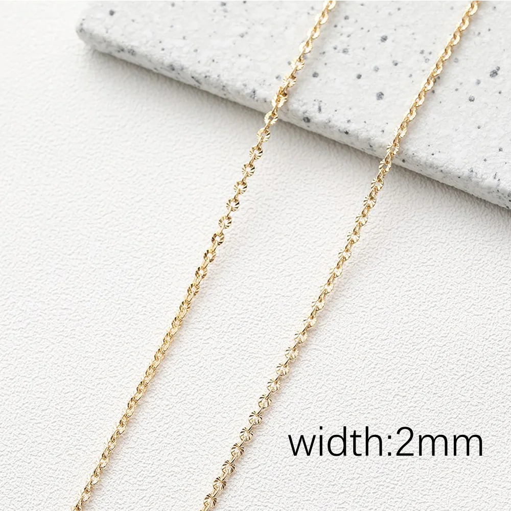 Цепочка из латуни для изготовления ювелирных изделий 1 м 14 к