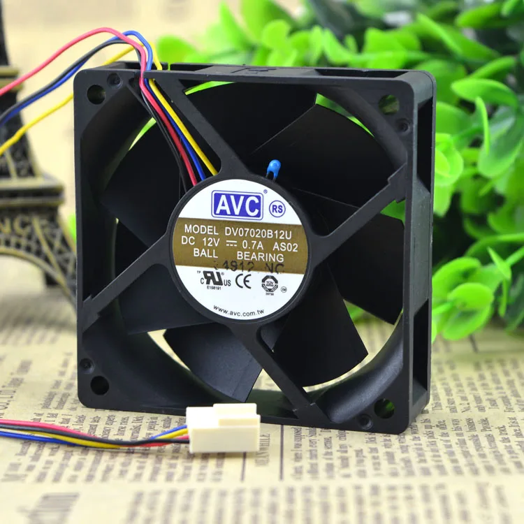 Для AVC DV07020B12U 7020 70 мм 7 см DC 12 В 0.7A двойной шарикоподшипник блок вентилятора