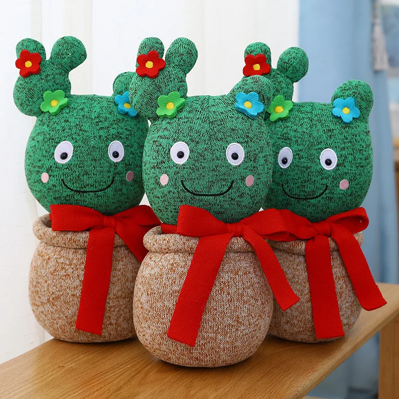 

Simulation Flower Green Plant Cactus Plush Toy Anime Soft Plush Toy Children Kids Girl Birthday Bedroom Decor