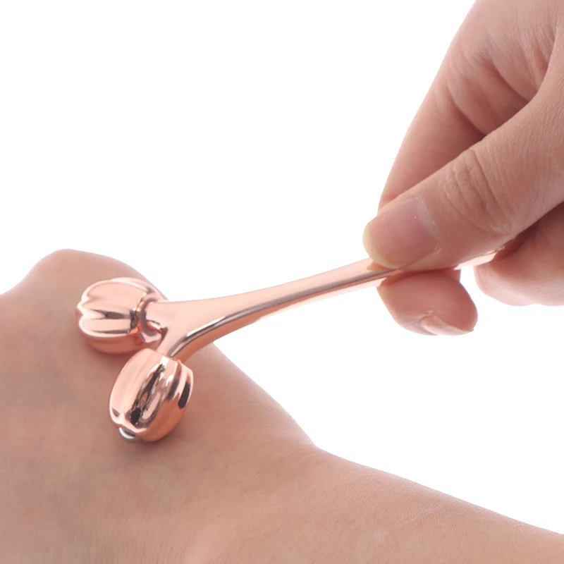 3D роликовый массажер для лица V лифтинг массажный инструмент формирования тела