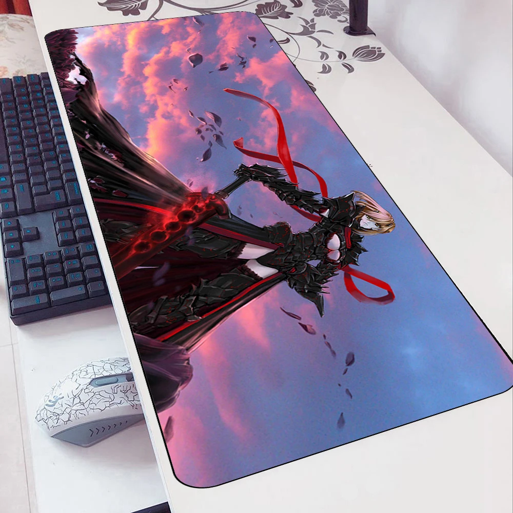 

Saber Alter Mousepad 900x400x2mm Boy Gift Computer Mouse Mat Gamepad Pc Gamer Gaming Mousemat Fate Desk Pad Office Padmouse