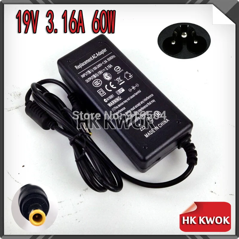 Адаптер питания для ноутбуков samsung R429 RV411 R428 RV415 RV420 RV515 R540 R510 R522 R530 19 в 3 16 А 5 5*3 0