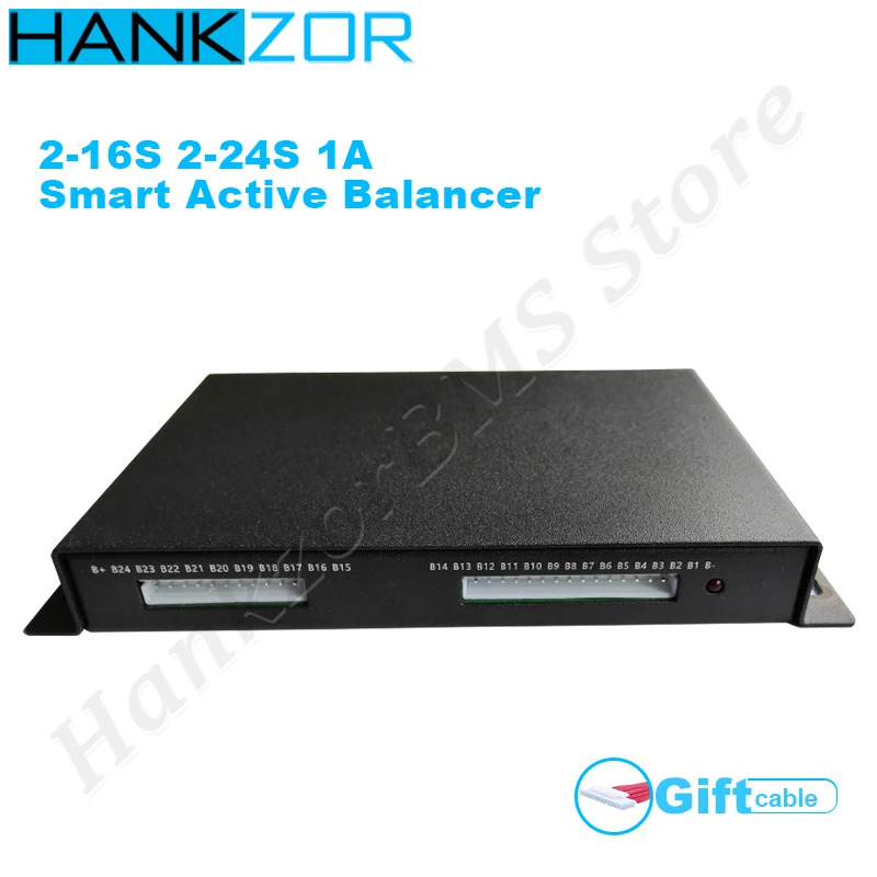 Hankzor балансировки 1A баланс литиевая Батарея Active эквалайзер Bluetooth 2S ~ 24S Bms литий
