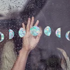 Радужная Светоотражающая наклейка Ловец Солнца, наклейки на окна, рефракционные ПВХ наклейки светильник светящиеся украшения для дома, наклейки на стену