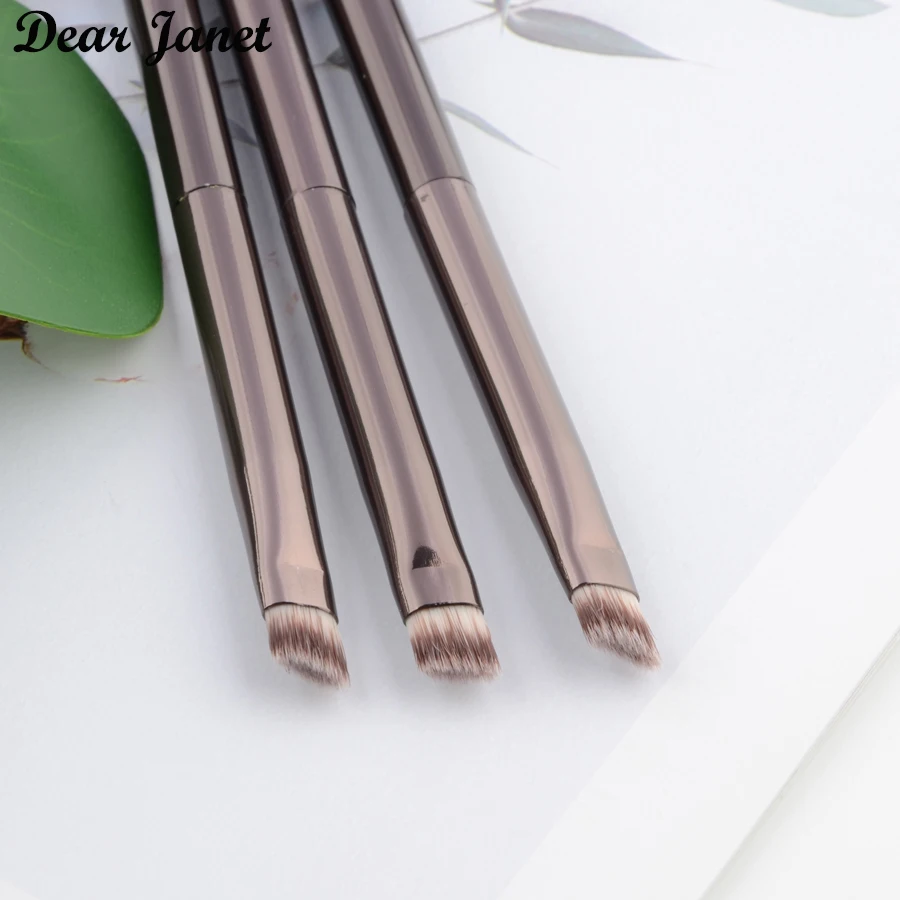 1 piece Angled Eyebrow Makeup brushes Eye brow Make up brush eyeliner detail contour Cosmetic tool metal handle H#10 | Красота и