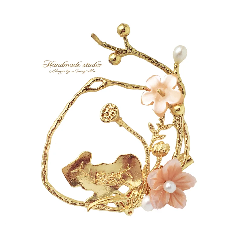 Женская Брошь с пресноводным жемчугом XZ2090|Броши| |