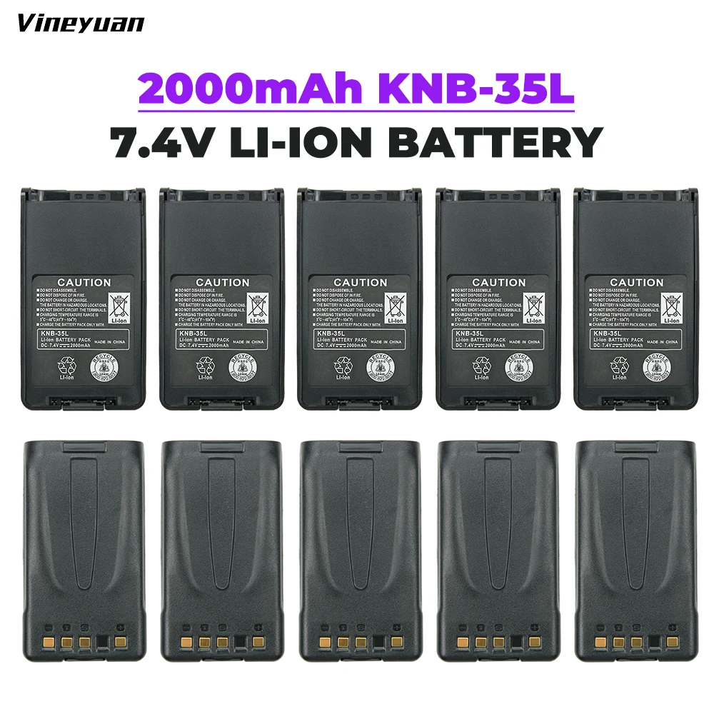 10X KNB-35L KNB-55L Замена Батарея для Kenwood TK-3160 TK-2170 TK-3173 TK-3140 TK-2160 7 4 V 2000 мА/ч два пути радио