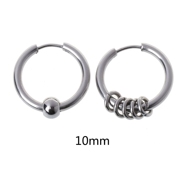 8 мм 20 Титан Сталь серьги в форме колец хрящевая спираль Сережки для