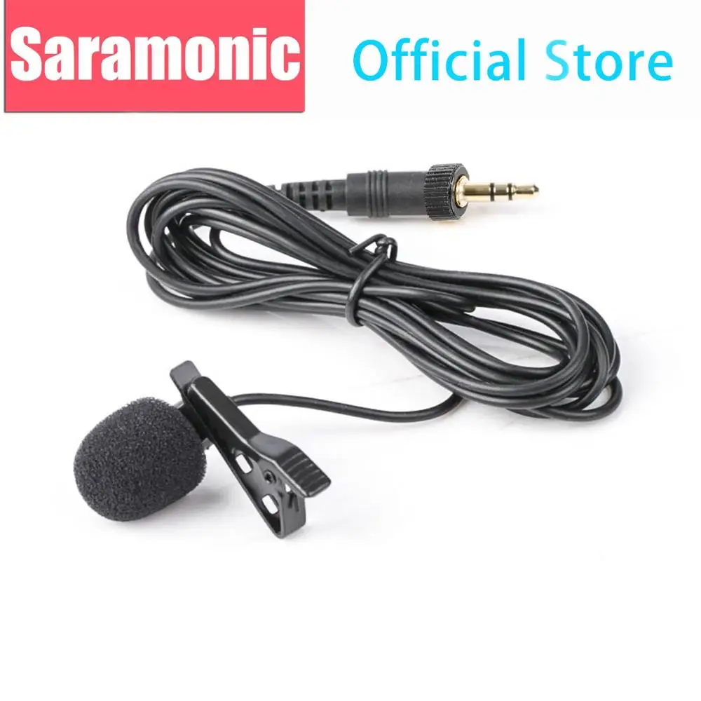 Saramonic SR-UM10-M1 сменный петличный микрофон с 3,5 мм фиксирующим винтом для передатчика TX9/TX10 и UwMic9