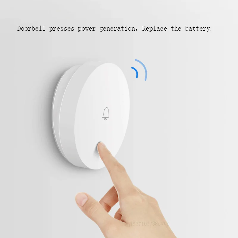 Беспроводной дверной звонок Youpin Linptech самообеспечиваемый энергией с Wi-Fi работает