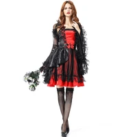 women fantasia vampire queen costume adult ladies carnival sexy witch performance cosplay facy party gown vampire uniform