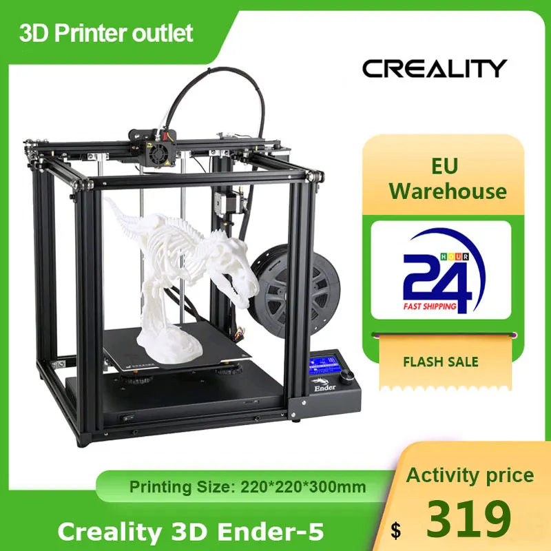 3D принтер Creality Ender-5 большой размер печати Cmagnetic Build Plate быстрое восстановление