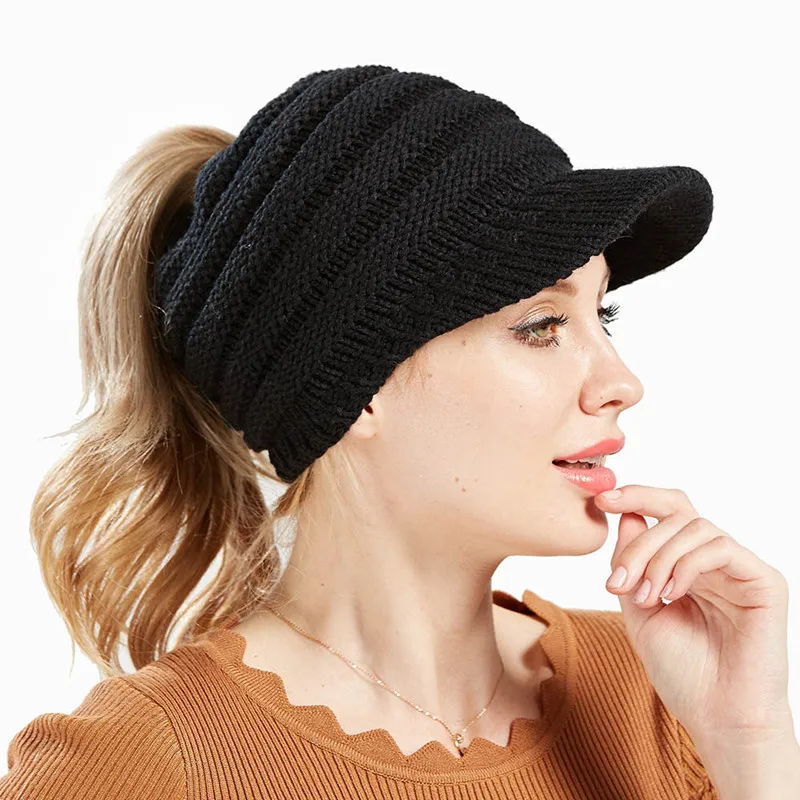 

Knitted Hat Women Winter Hats for Women Ladies Beanie Girls Skullies CAPS Bonnet Femme SnapBack Warm Wool Hat Sports cap