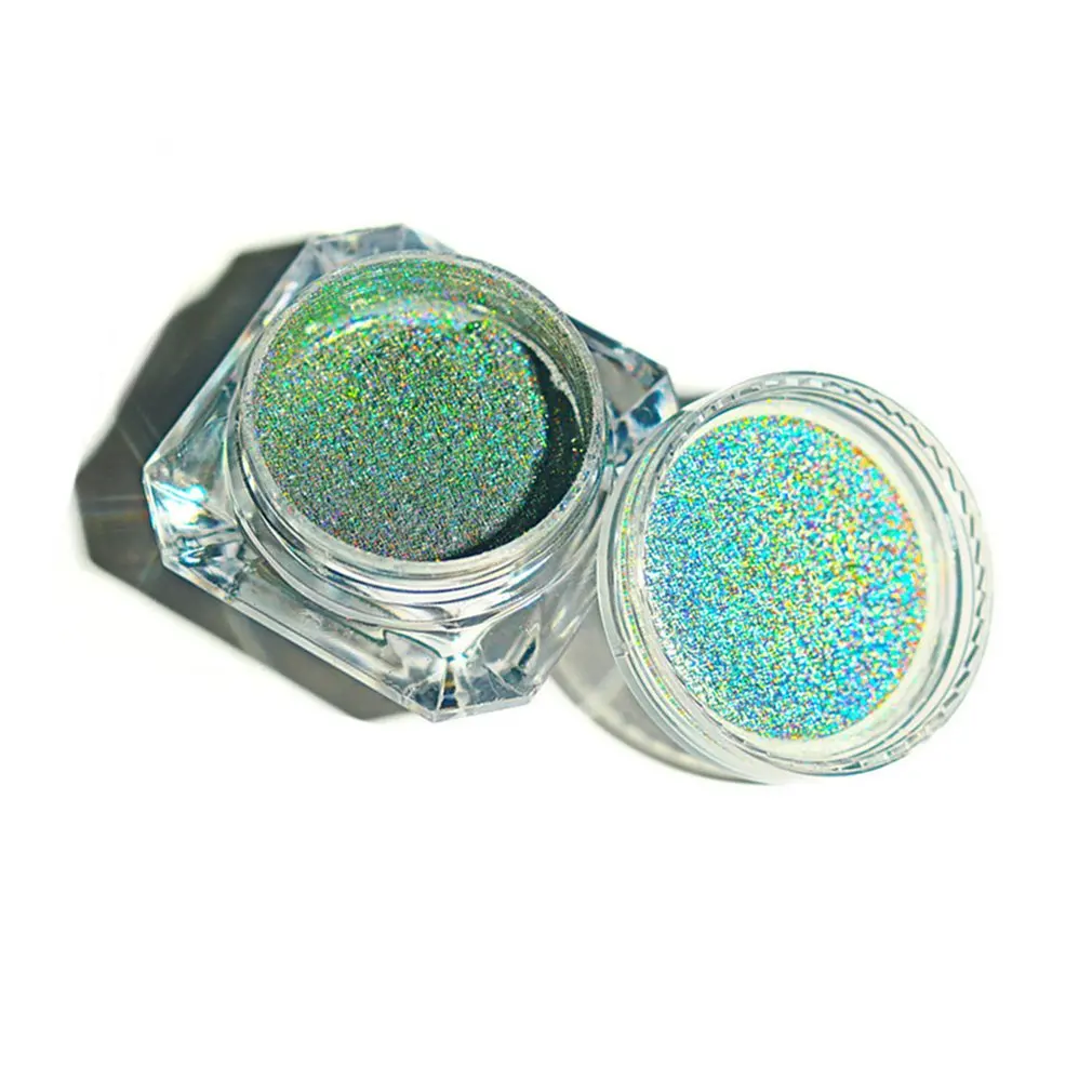 Зеркальная пудра хамелеон с гальваническим покрытием для ногтей цветная