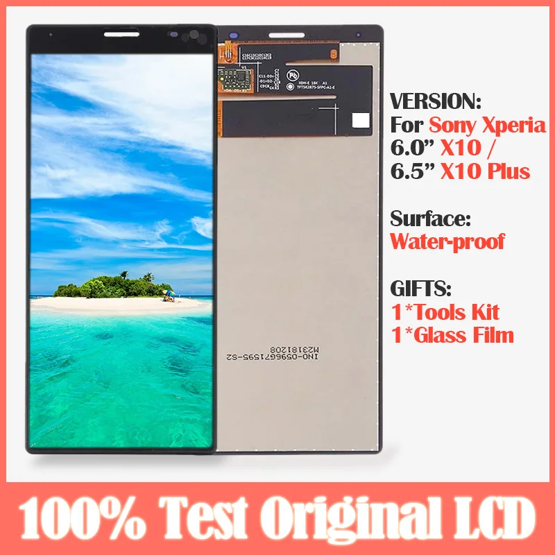 6 0 &quotЖК-дисплей для sony Xperia 10X10 (XA3) lcd I3123 I3113 кодирующий преобразователь сенсорного