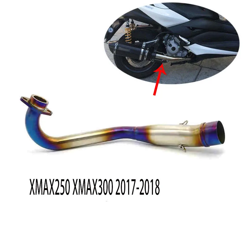 Для Yamaha XMAX300 XMAX250 17 18 Средний глушитель выхлопной трубы для мотоцикла средняя