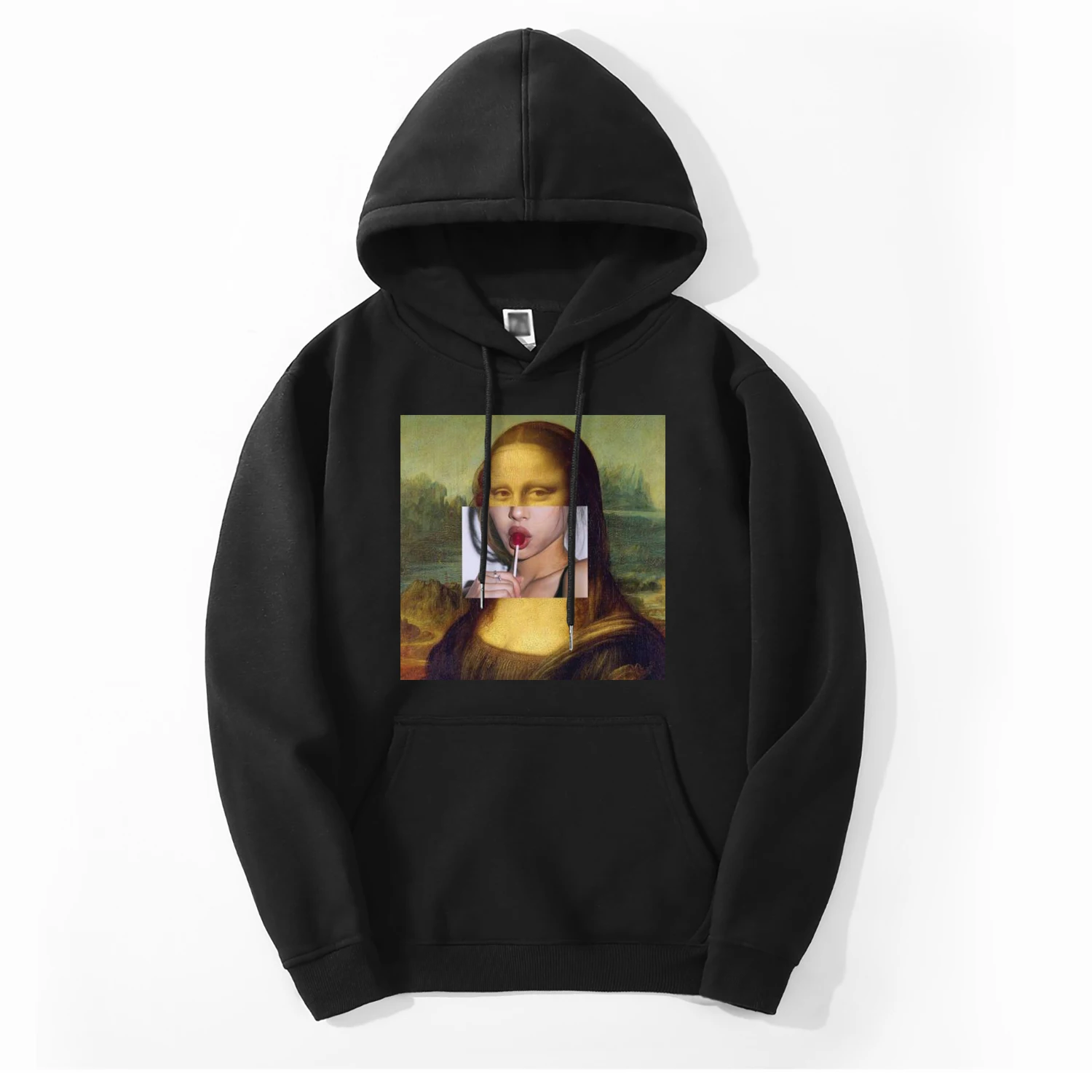 Mona Lisa толстовка мужская Billie Eilish осень зима мужская толстовка флисовая спортивная одежда свободный крой хип хоп толстовки