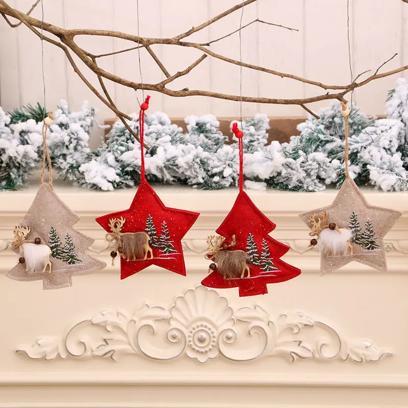 

Christmas Ornaments Hanging Christmas Ornaments Xmas Tree Decoration with Burlap Hanging Cord onaments for Farmhouse Decor