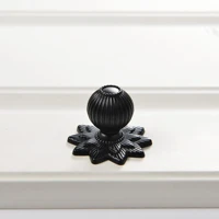 drawer knobs flower bottom black knobs zinc alloy knobs gold handles kitchen furniture cabinet knobs