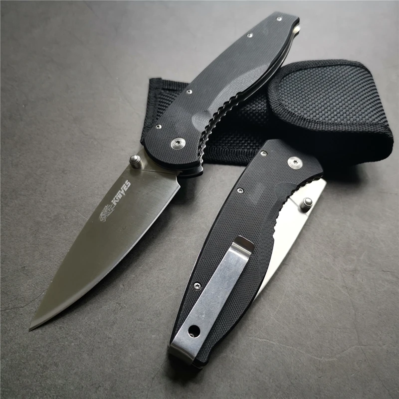 " G10 7CR15 охотничий складной нож для выживания, лезвие из нержавеющей стали, тактические карманные ножи для кемпинга, нож для повседневного использования, открытый многофункциональный инструмент