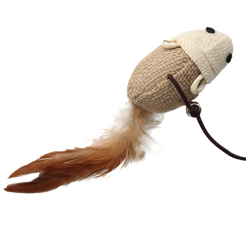 

1 feather toy kitten funny mouse rod cat wand toy pet cat toy interactive rod pet cat supplies