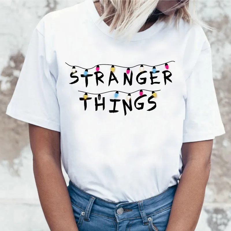Футболка Stranger Things Eleven Женская Повседневная футболка женская одежда Harajuku