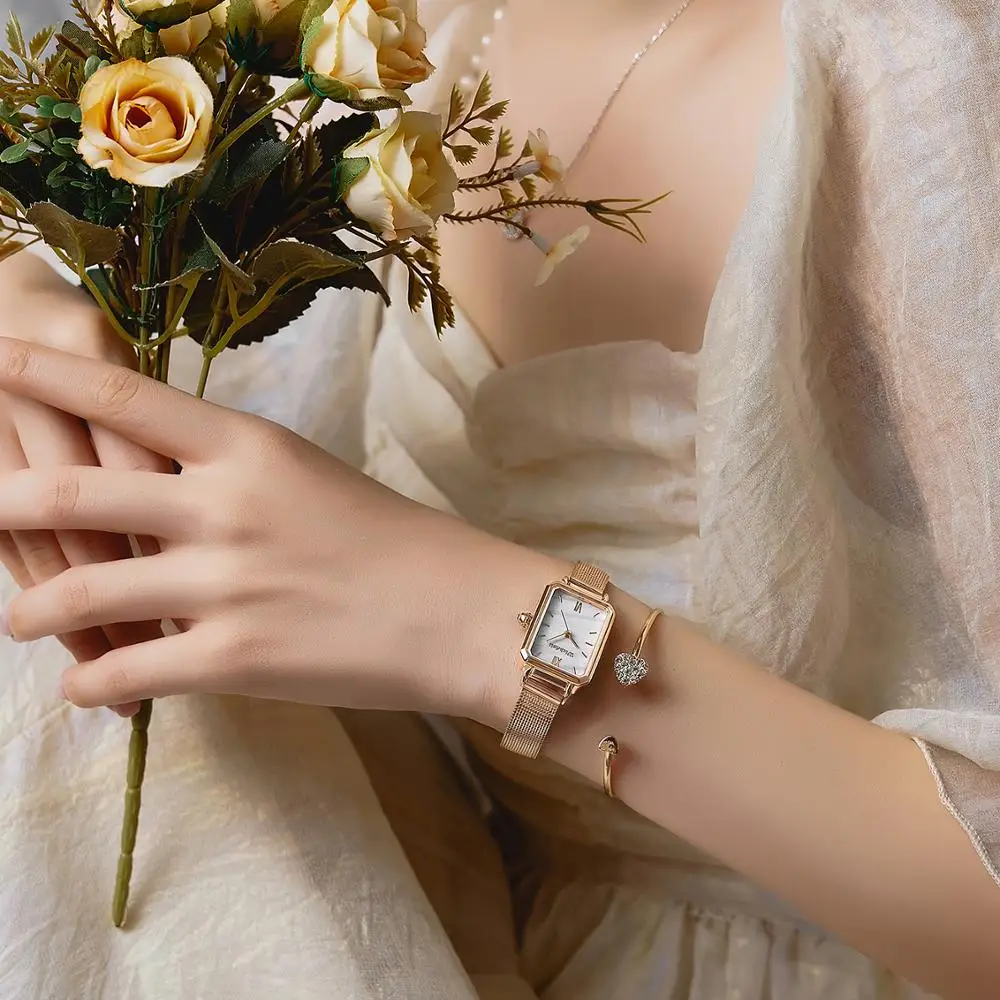 

WISHDOIT Top Brand Ladies Luxury Watch Elegant Waterproof Quartz Stainless Steel Girl Watches Clock Small Dial Reloj Mujer