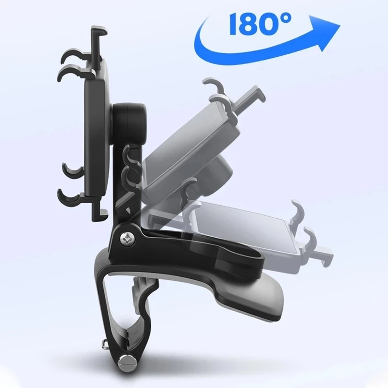 

Universal Car Holder Inner Dashboard Rearview Mirror Navigation Imitating Vibration Multi-Function Rotating Mobile Phone Holder