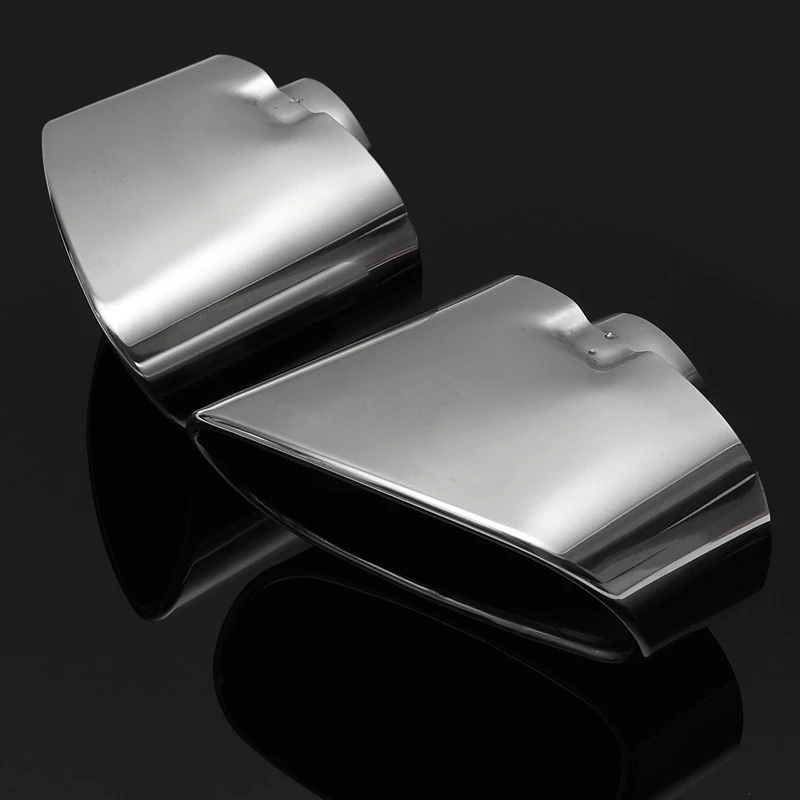 Пара хромированных выхлопных газов с двойным хвостовым наконечником из