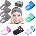 Спортивная майка для занятий йогой макияж липучка повязка Для женщин Макияж вымыть уход за кожей лица повязка на голову полихроматический повязка на голову широкая повязка на голову, повязка на голову