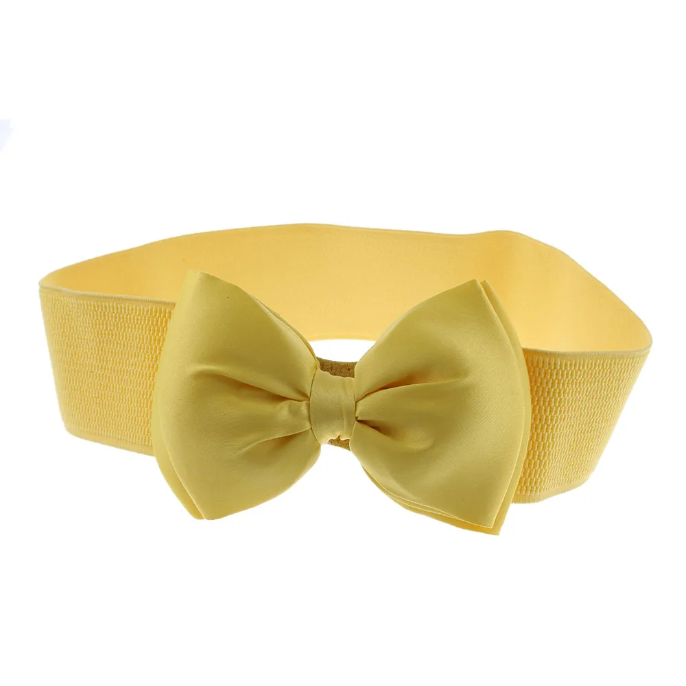 1 шт. новый дизайн пояс для женщин модный бант на талии эластичный стрейч в стиле