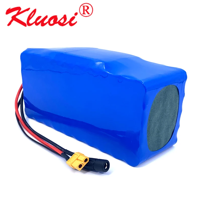 

KLUOSI 48V 17.5Ah 18Ah 13S5P 48V Battery 54.6V Li-ion Battery Pack with 30A BMS for Motor Electric Scooter Vehicle Ebike Bicycle