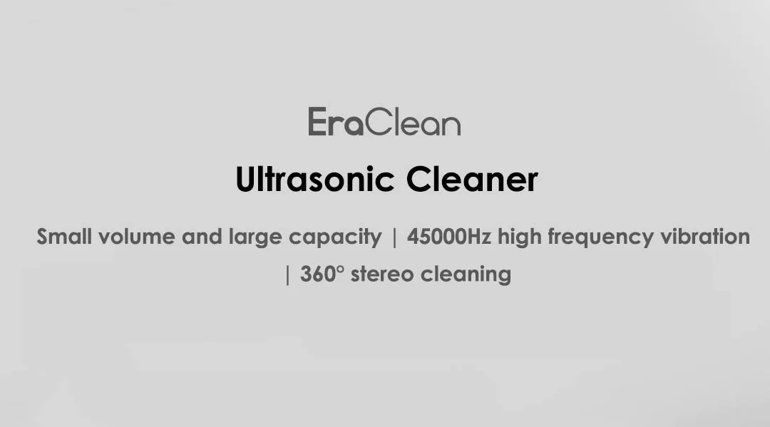 Xiaomi Mijia EraClean ультразвуковая Чистящая машина 360 ° стерео Чистящая 45000 Гц высокочастотная вибрация для чистки очков