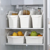 2pcs 2 sizes kitchen refrigerator durable organizer fruits vegetables eggs organizer drinking slide shelf rack plastic