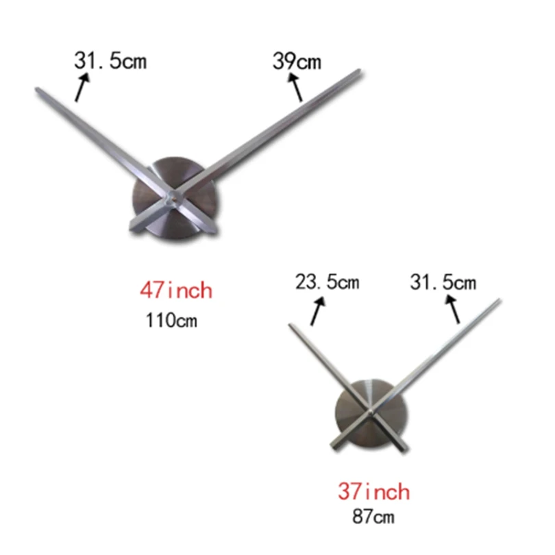 new Quartz wall clocks fashion watches 3d real big clock rushed mirror sticker diy living room decor free shipping | Дом и сад