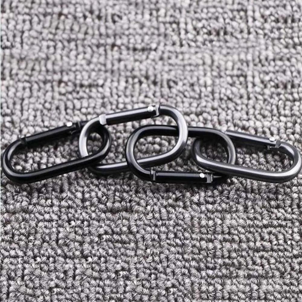 

5/10/20pcs Oval Hanging Buckle Carabiner Hanging Buckle Small Bag Buckle Water Bottle Hook for Camping Fishing Hiking Traveling