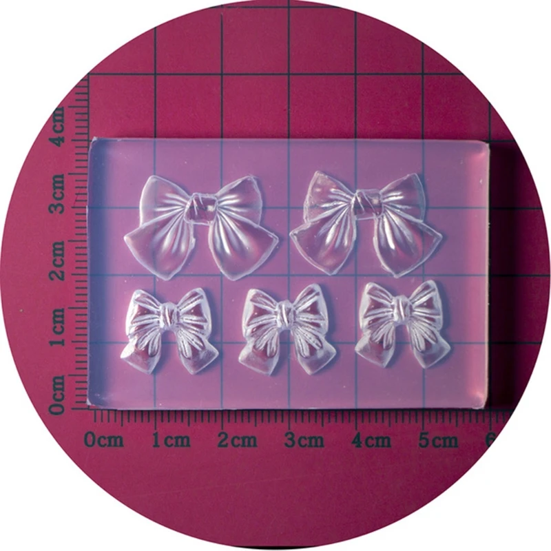 

3D Flower Bowknot Nail Art Decoration Resin Mold Nails Stickers Silicone Mould U90F